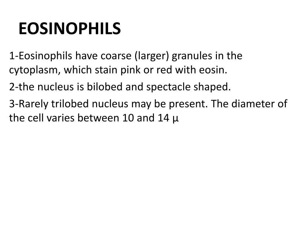 eosinophils