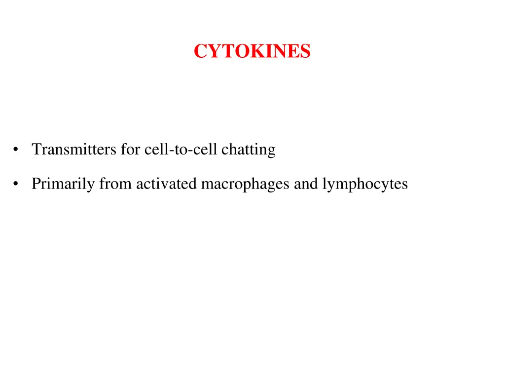 cytokines