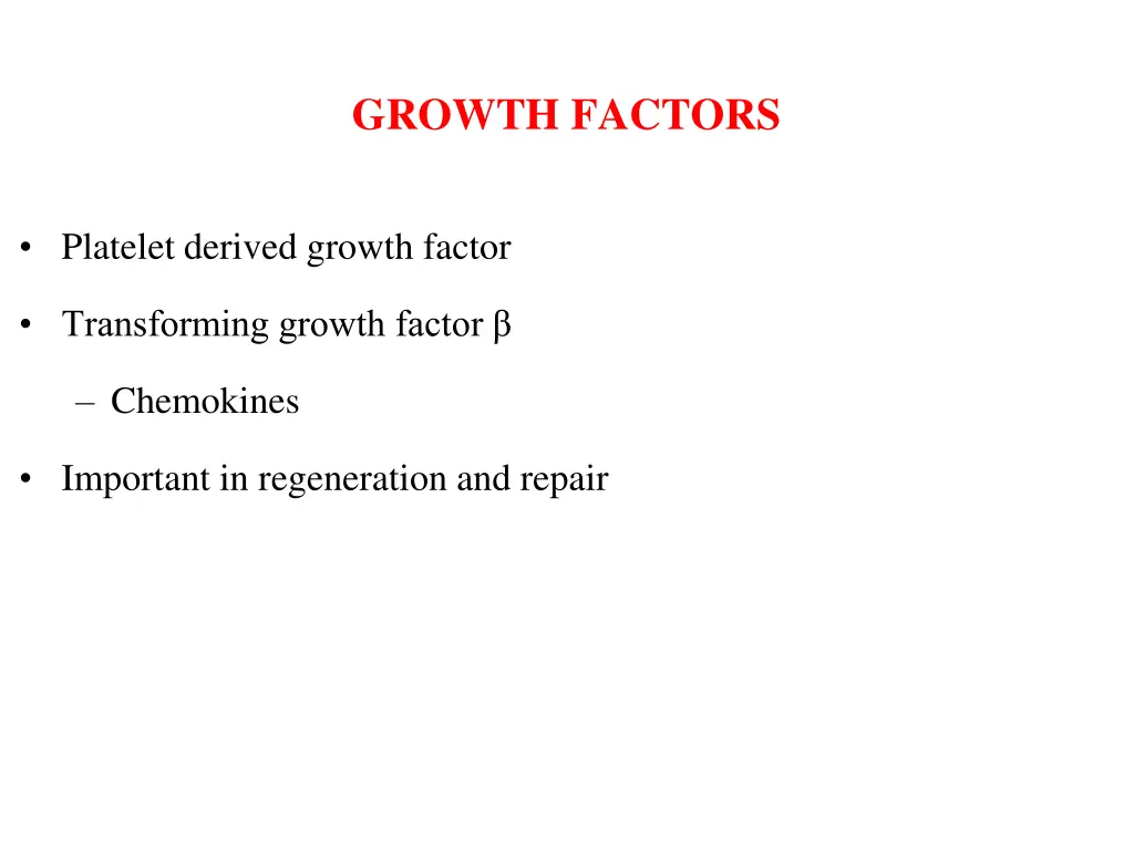 growth factors