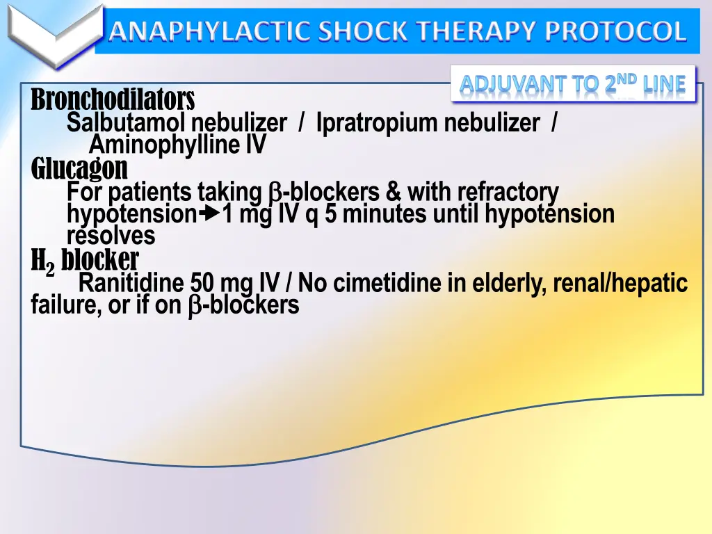 anaphylactic shock therapy protocol 1