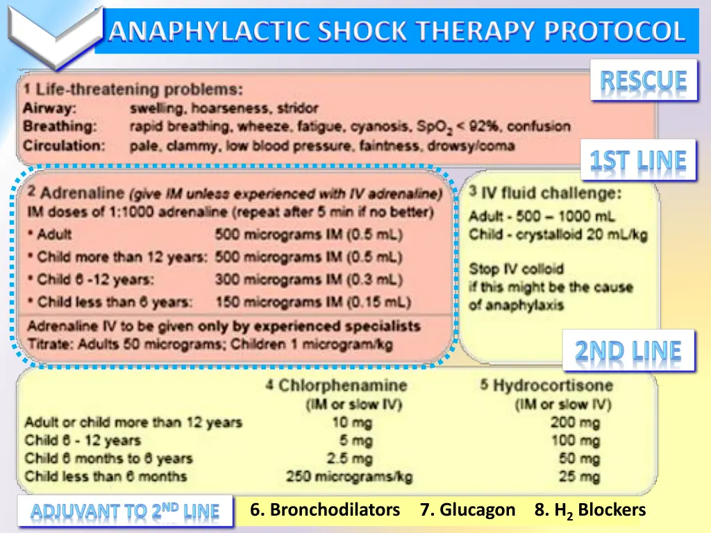 anaphylactic shock therapy protocol