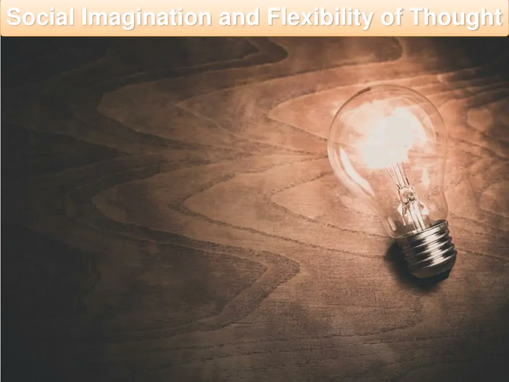 social imagination and flexibility of thought