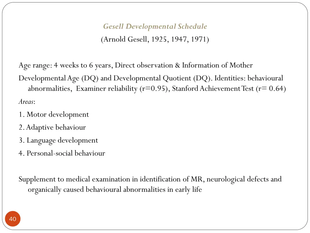 gesell developmental schedule arnold gesell 1925