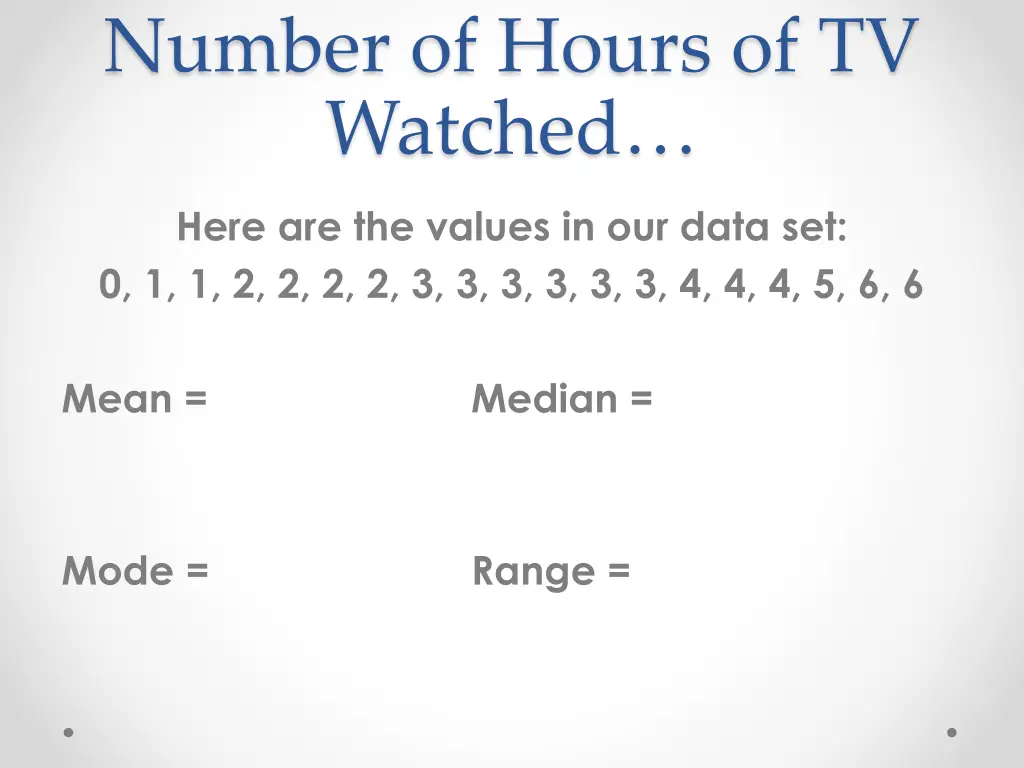 number of hours of tv watched