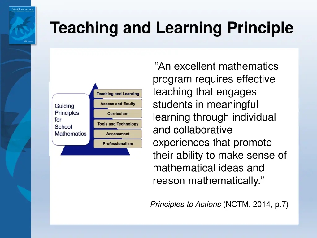 teaching and learning principle