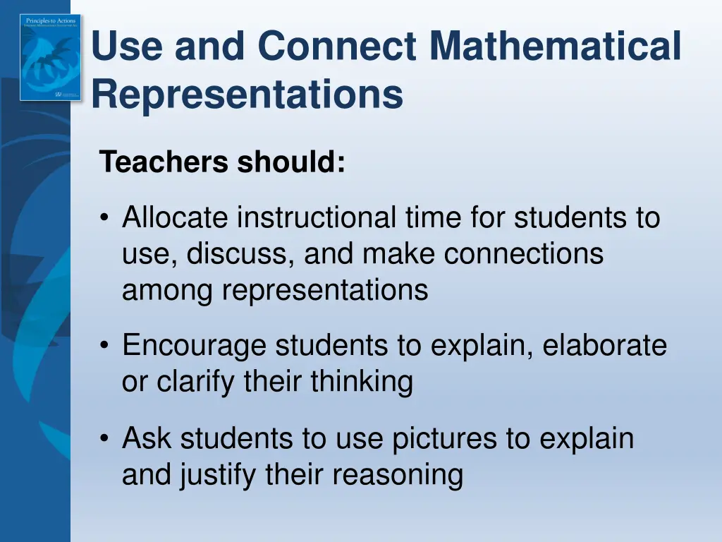 use and connect mathematical representations 2