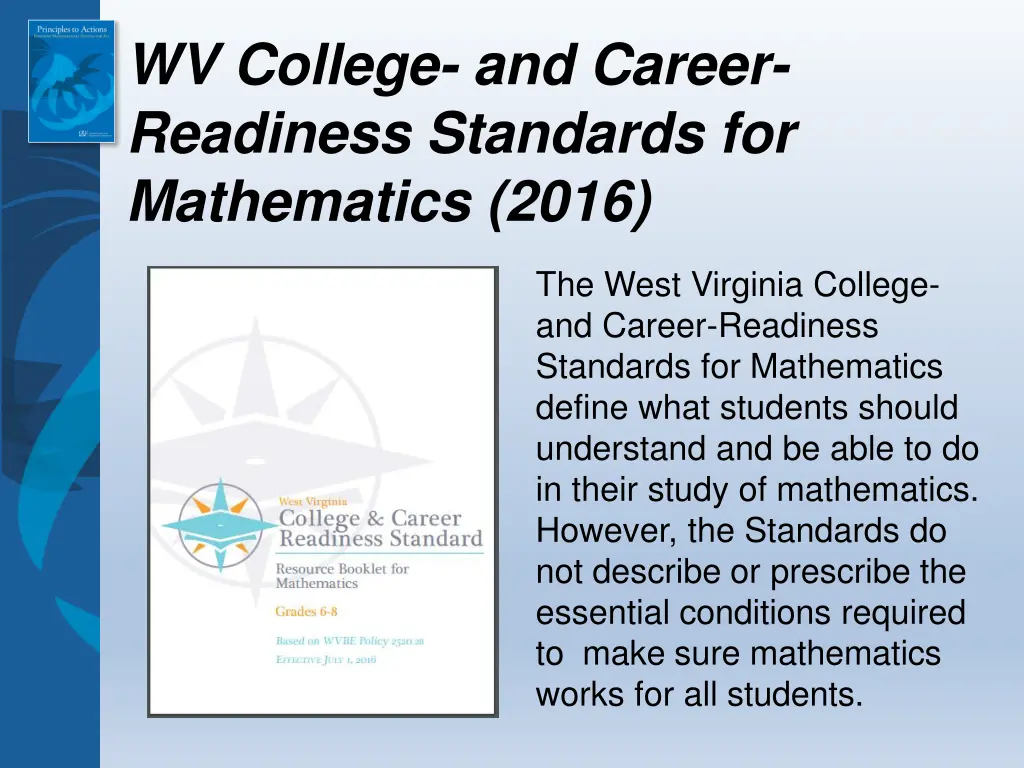 wv college and career readiness standards