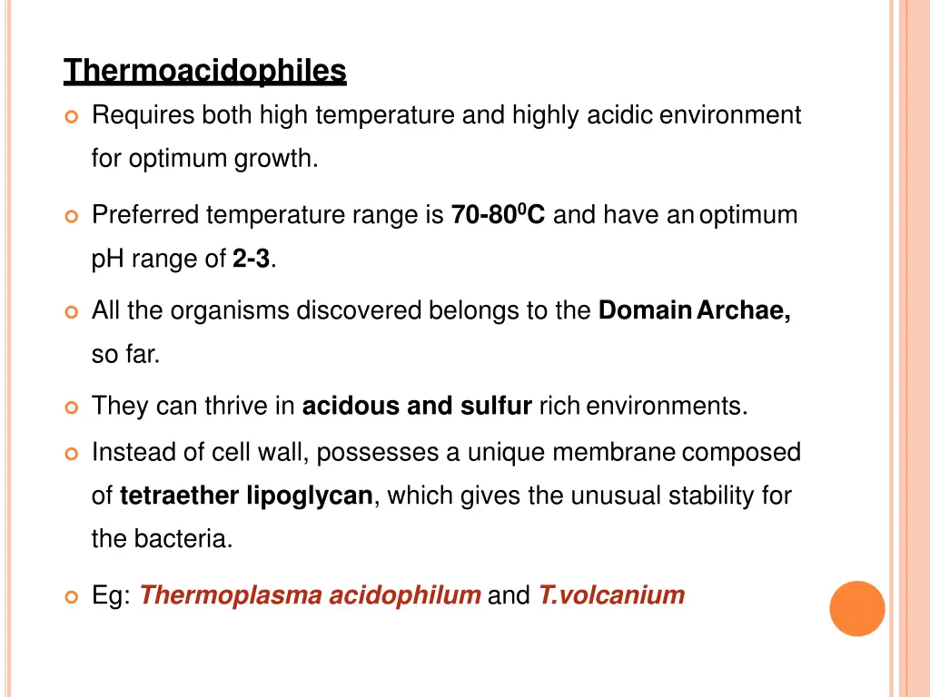 thermoacidophiles