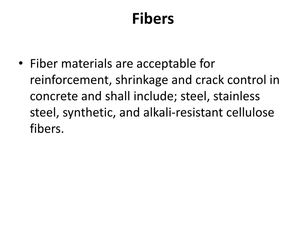 fibers