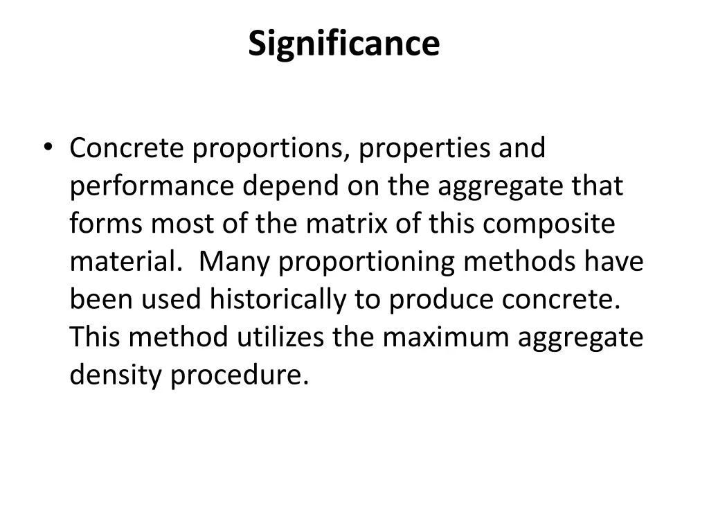 significance