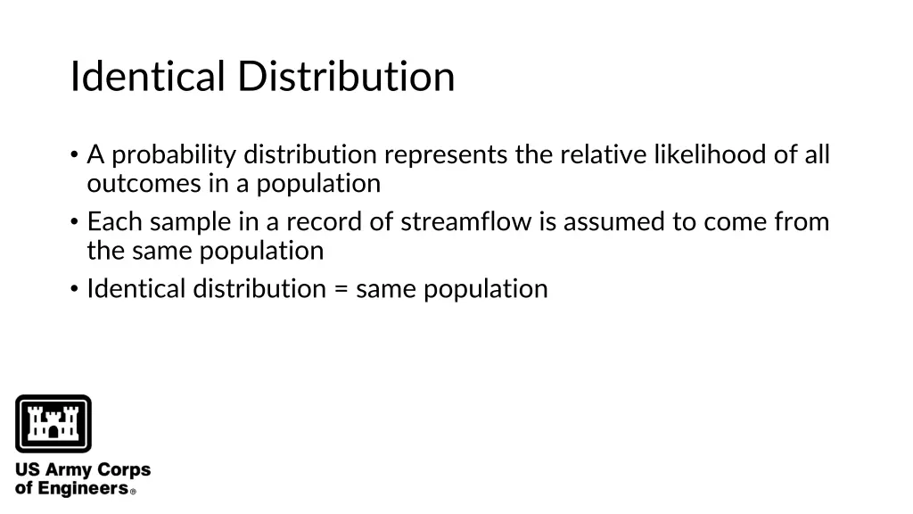 identical distribution