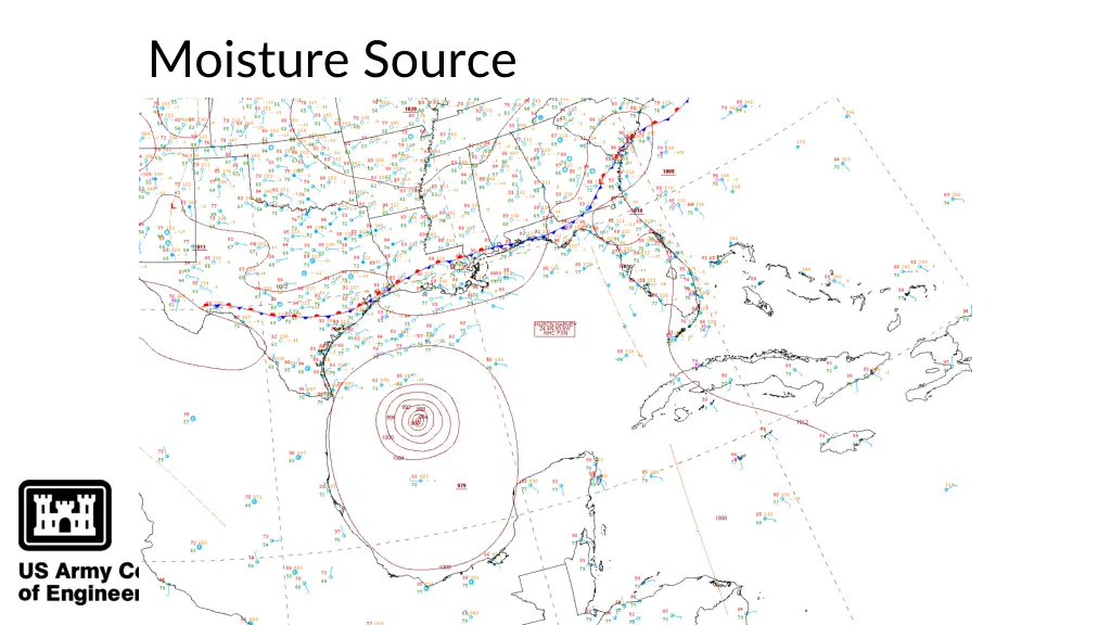 moisture source