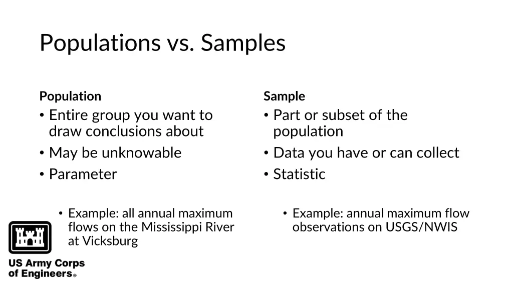 populations vs samples 1