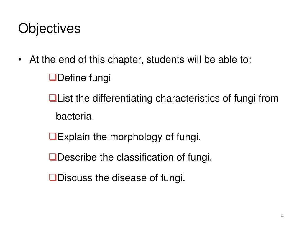 objectives