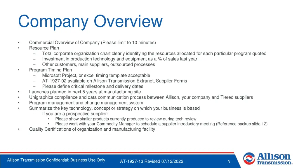 company overview