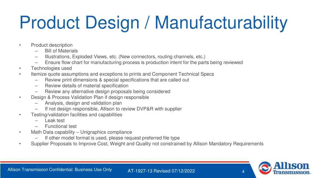 product design manufacturability