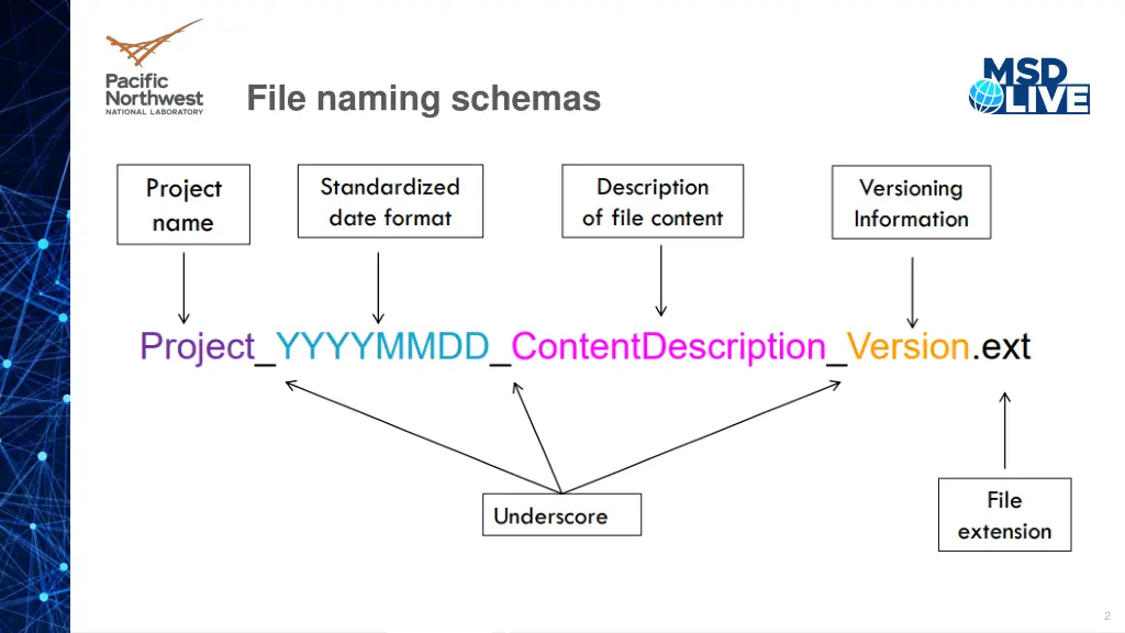 file naming schemas