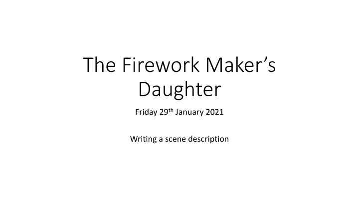 the firework maker s daughter