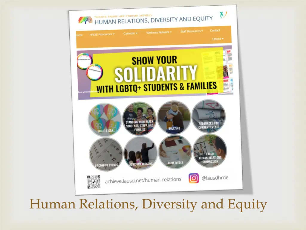 human relations diversity and equity