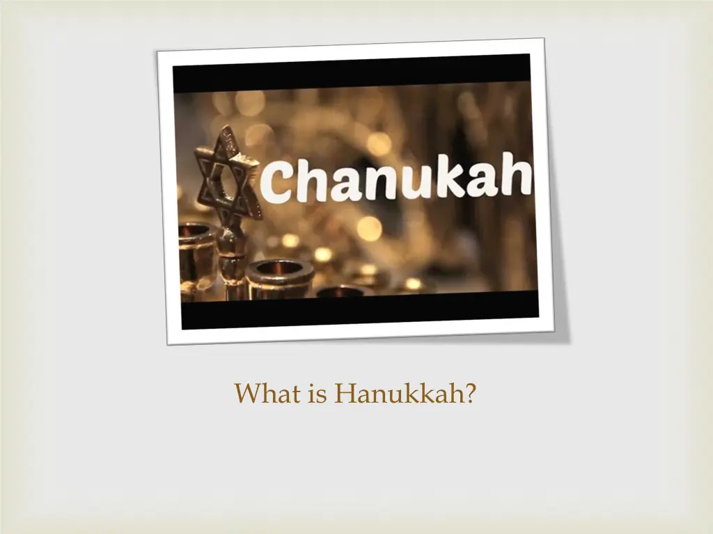 what is hanukkah 1