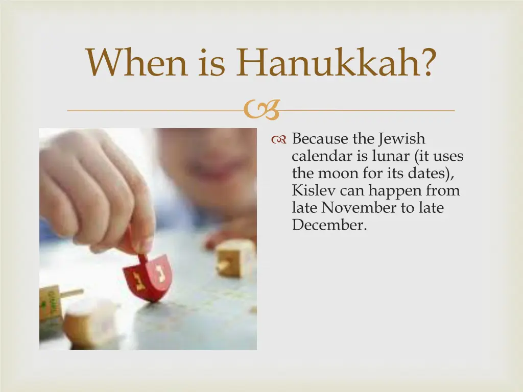 when is hanukkah