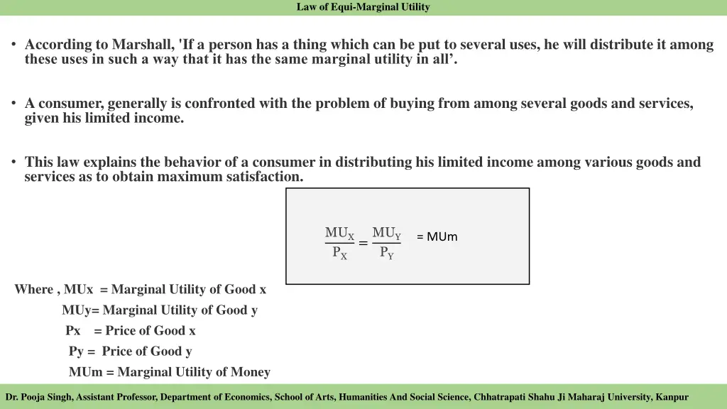 law of equi marginal utility 2