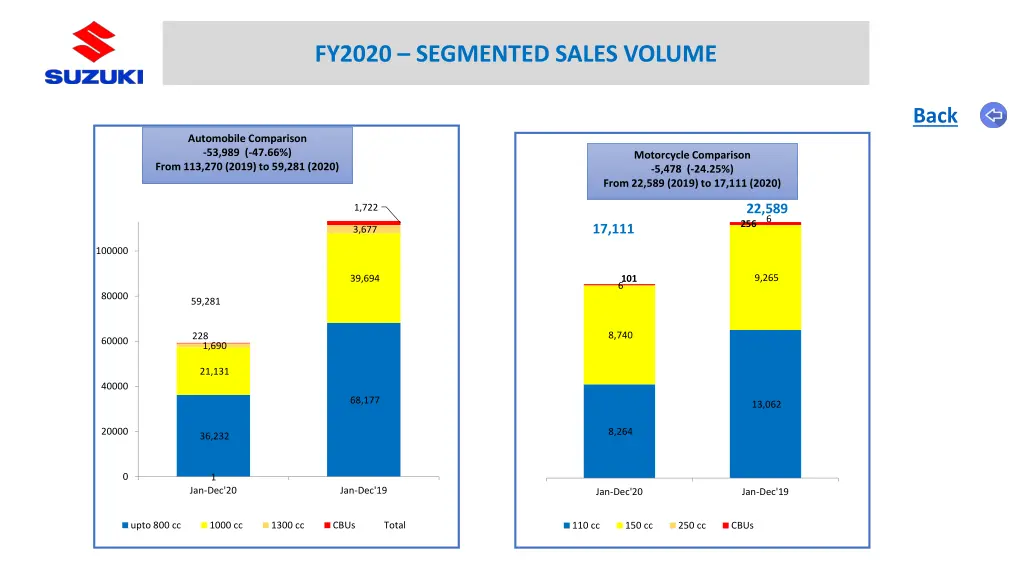 fy2020 segmented sales volume