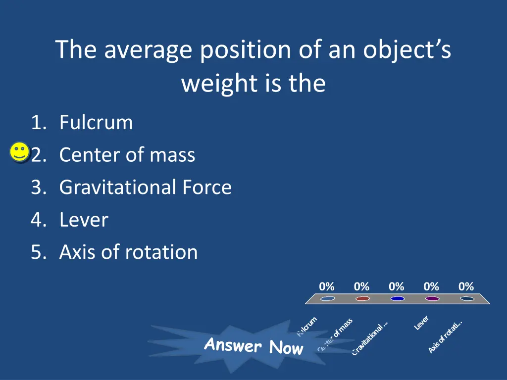 the average position of an object s weight is the