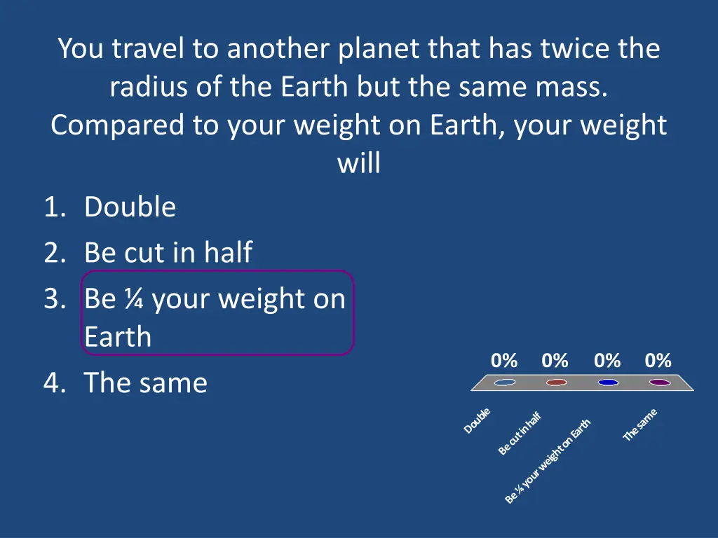 you travel to another planet that has twice