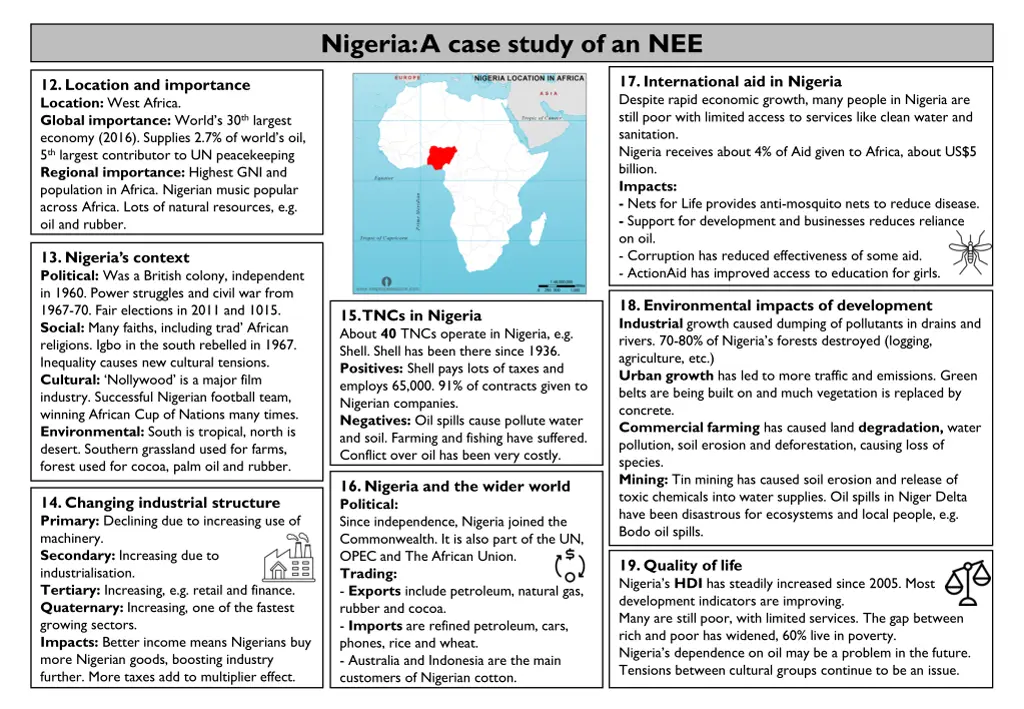 nigeria a case study of an nee