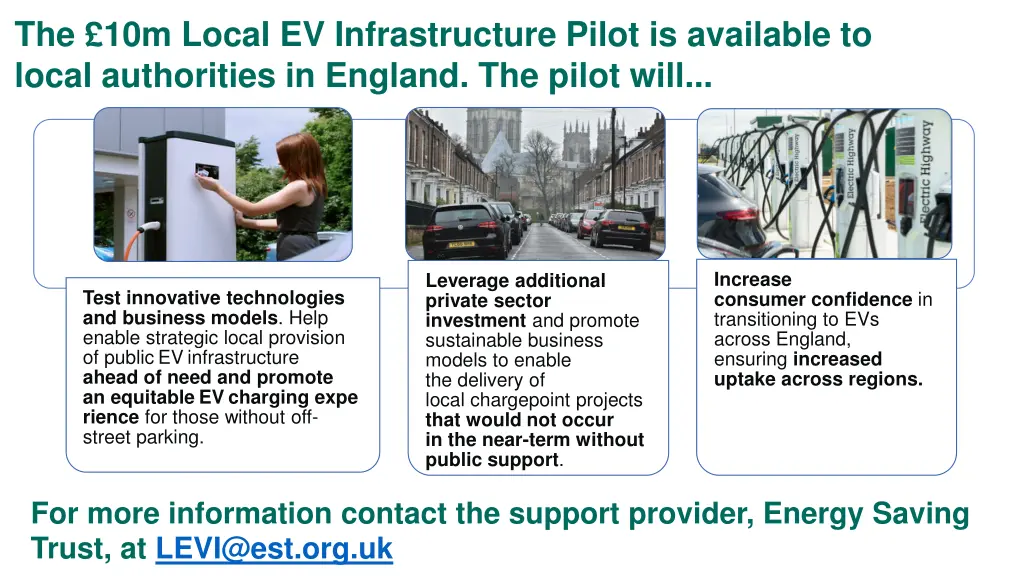 the 10m local ev infrastructure pilot