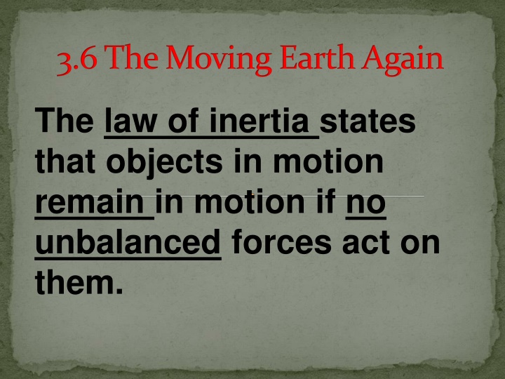 3 6 the moving earth again