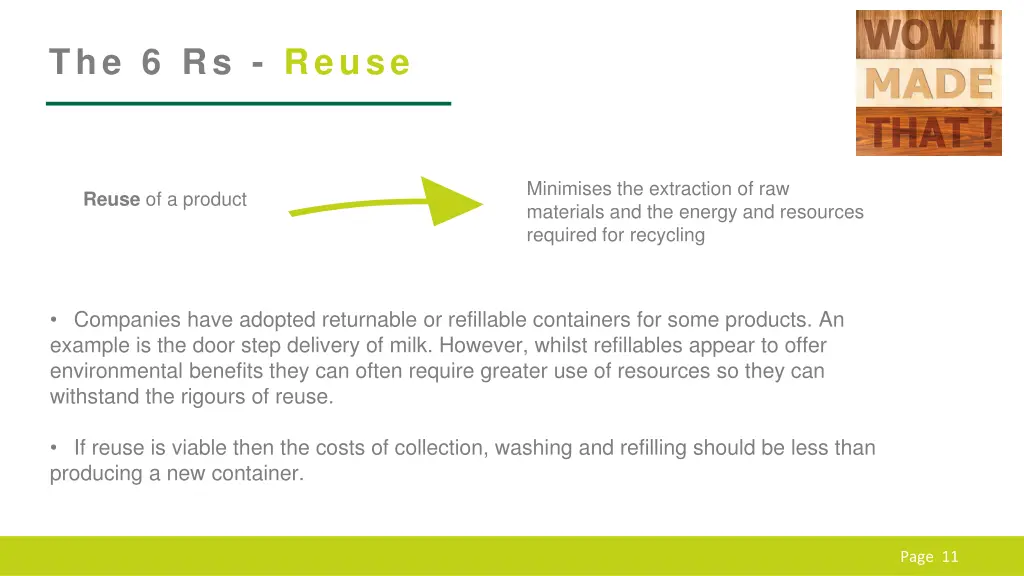 the 6 rs reuse