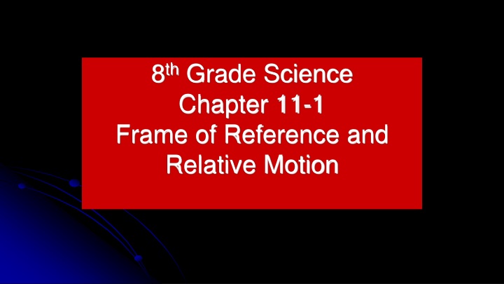 8 th grade science chapter 11 1 frame