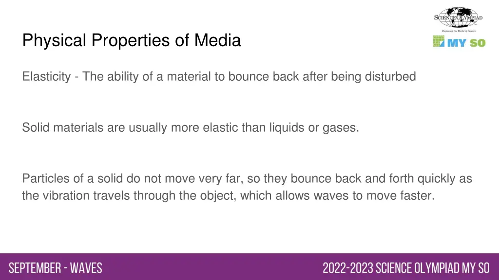 physical properties of media