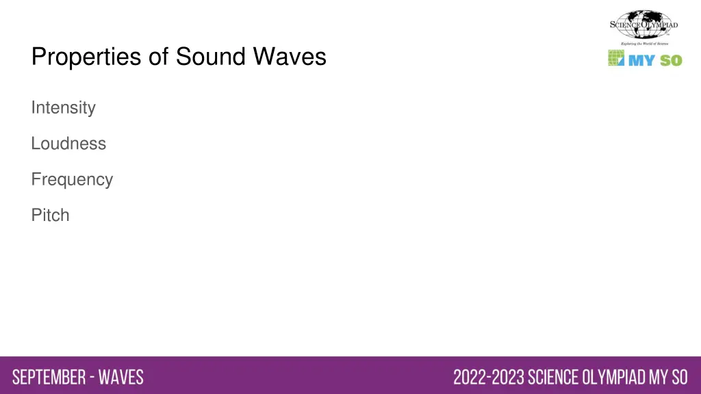 properties of sound waves