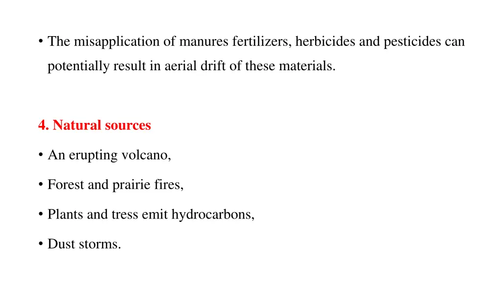 the misapplication of manures fertilizers