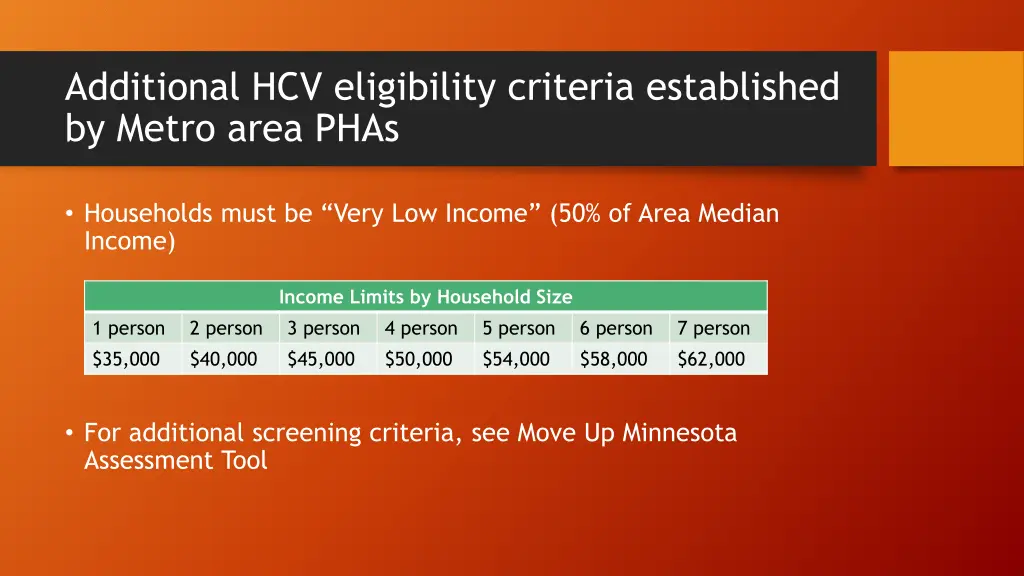 additional hcv eligibility criteria established