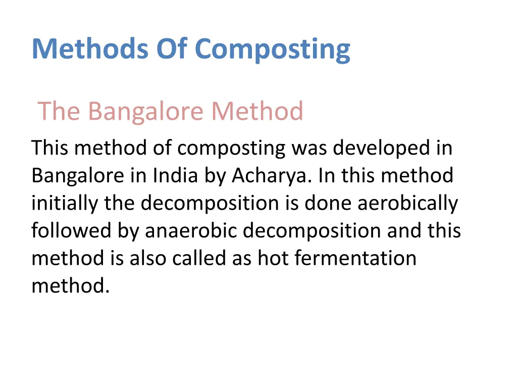 methods of composting