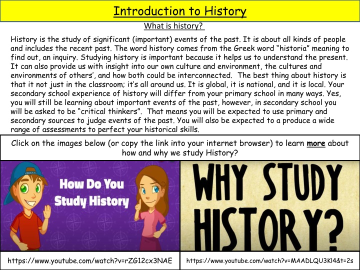 introduction to history what is history