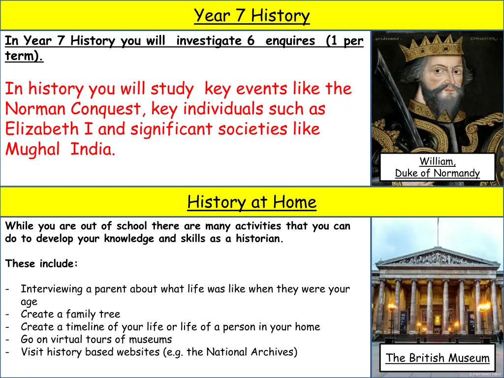 year 7 history