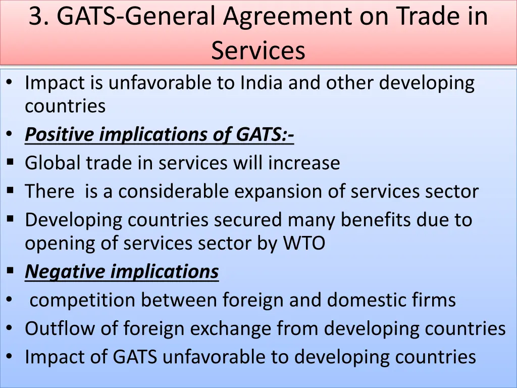 3 gats general agreement on trade in services