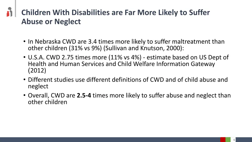 children with disabilities are far more likely