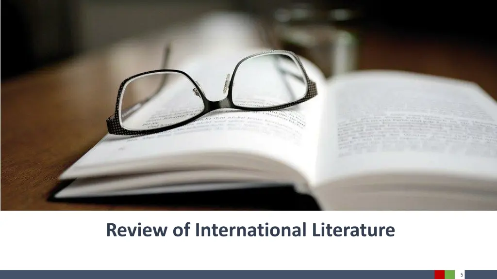 review of international literature