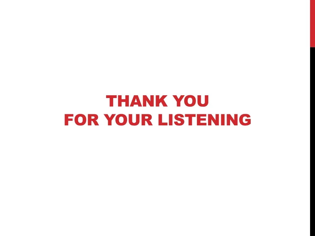 thank you for your listening