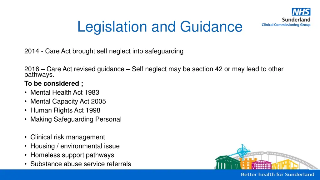 legislation and guidance