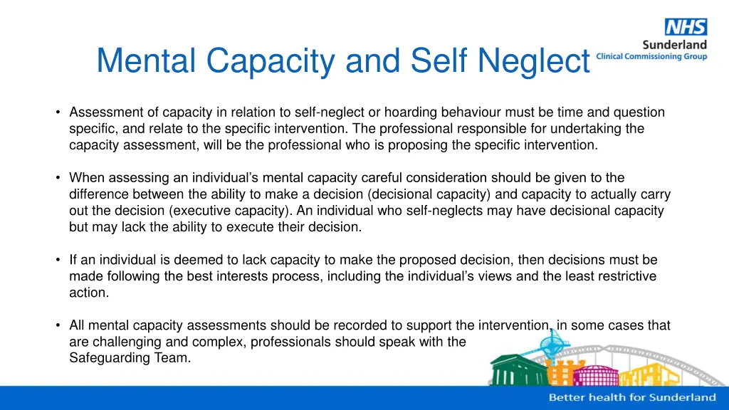 mental capacity and self neglect