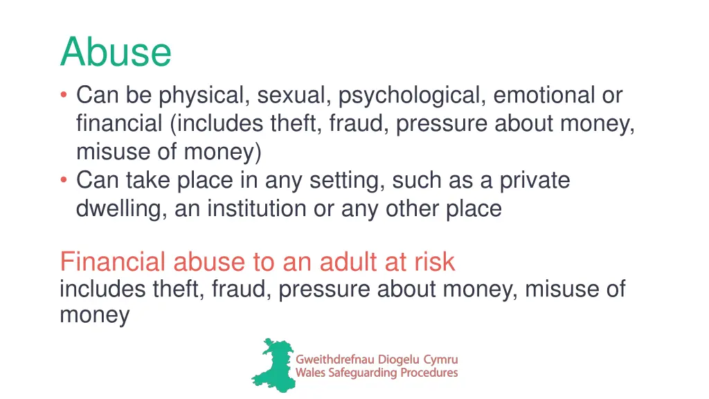 abuse can be physical sexual psychological