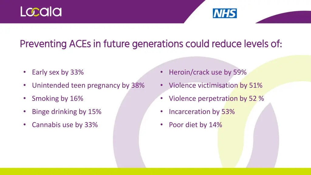 preventing aces in future generations could