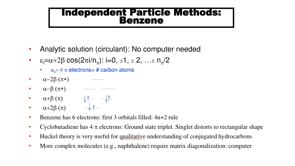 independent particle methods independent particle 1